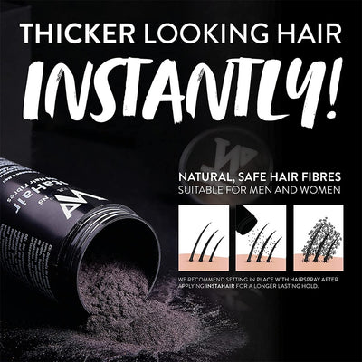 WATERMANS InstaHair Hair Building Fibres 23g Dark Brown - Fit 'n' Vit - Shipping globally from the UK